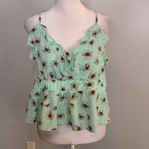 [Vero Moda] Brook Green/Heysu Top - Size XL NWT